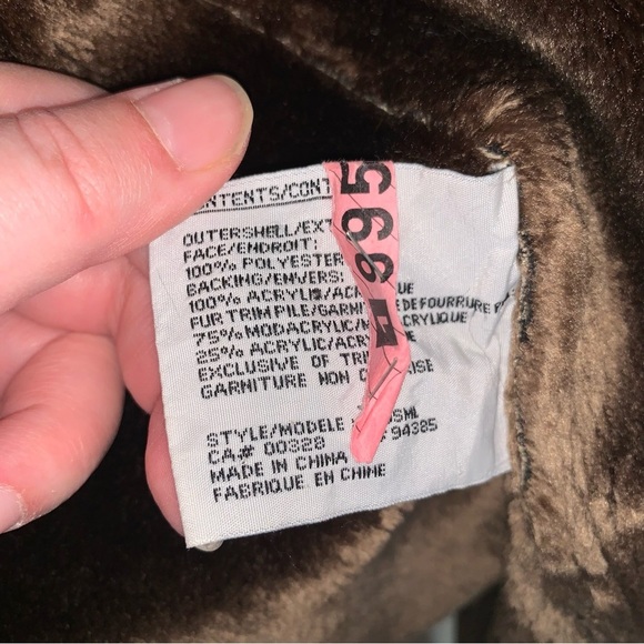 Vintage Penny Lane Coat Novelti 90s Y2K Beige Faux Fur Faux Suede Full Length S - Picture 4 of 9